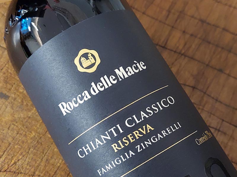 Vinho reserva na Itália