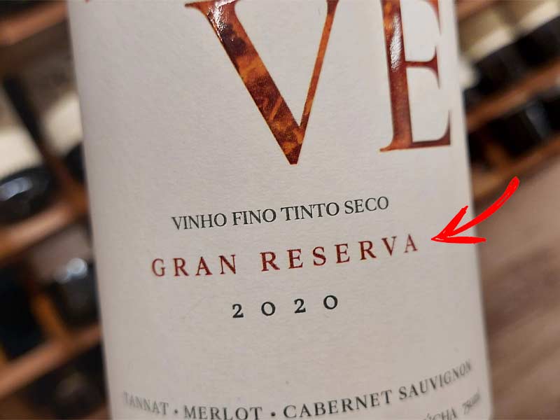 Vinho gran reserva espanhol