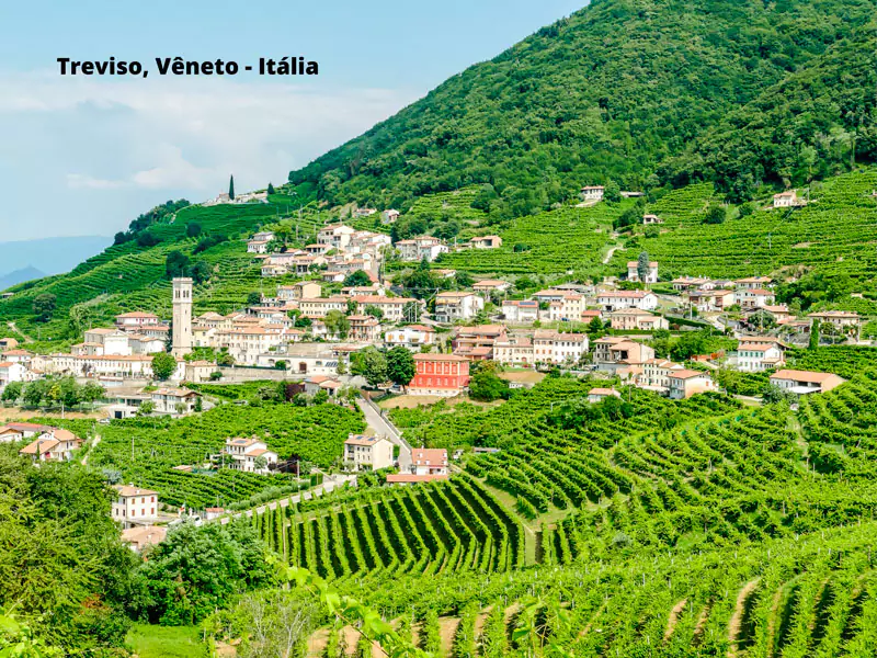 Treviso, Vêneto - Itália. Um dos locais de produção do Prosecco