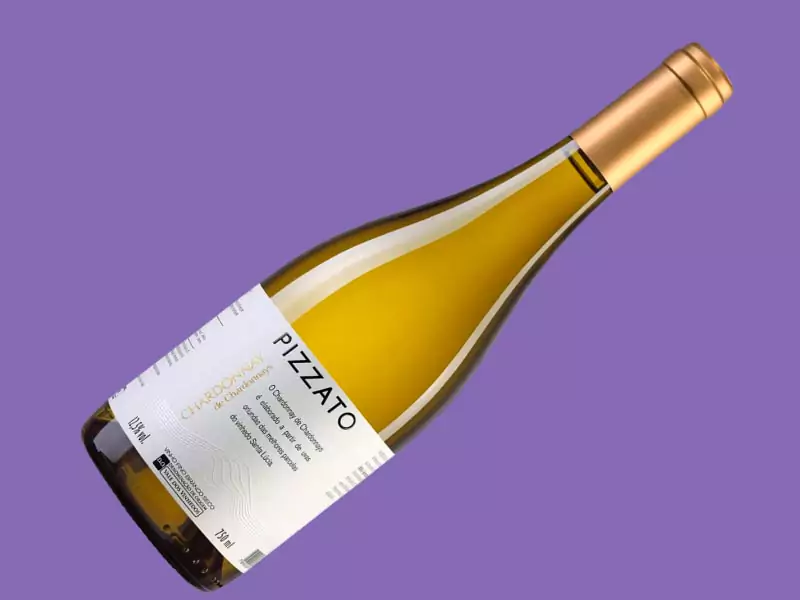 Garrafa de vinho Pizzato Chardonnay