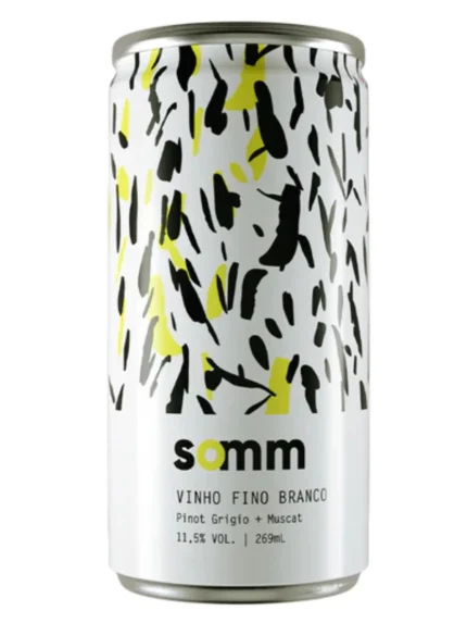 Vinho em Lata Somm Branco Pinot Grigio Muscat - lata