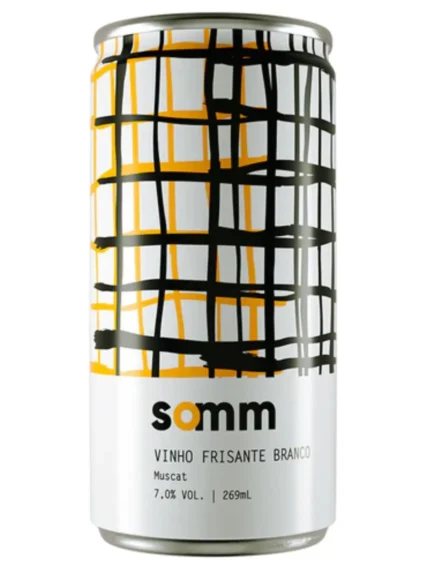 Vinho em Lata Somm Frisante Branco Moscatel - Lata