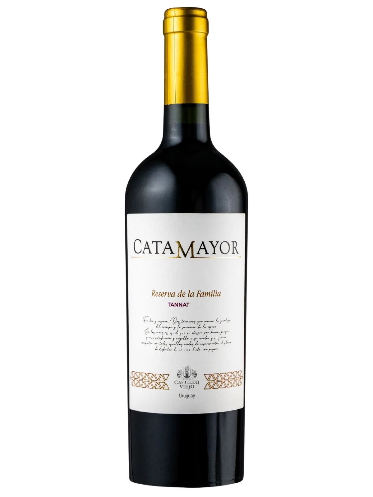 Catamayor Castillo Viejo Reserva da Família Tannat-squished Vinho Uruguaio Garrafa Catamayor Castillo Viejo Reserva da Família Tannat