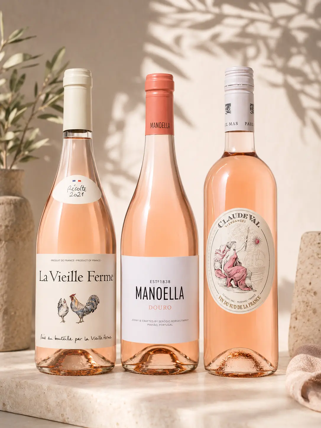 Kit_rosé Kit Rosé três garrafas