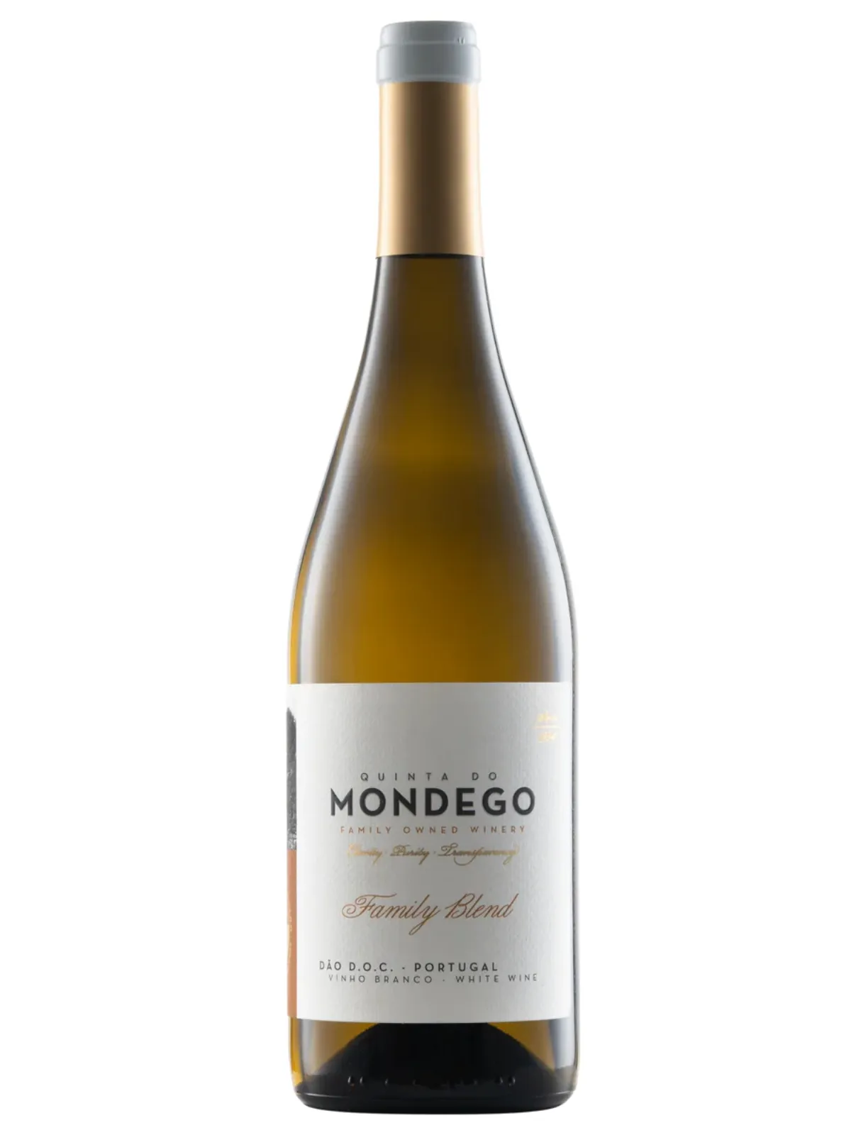 Quinta do Mondego Family Blend Branco-squished garrafa de vinho Quinta do Mondego Family Blend Branco