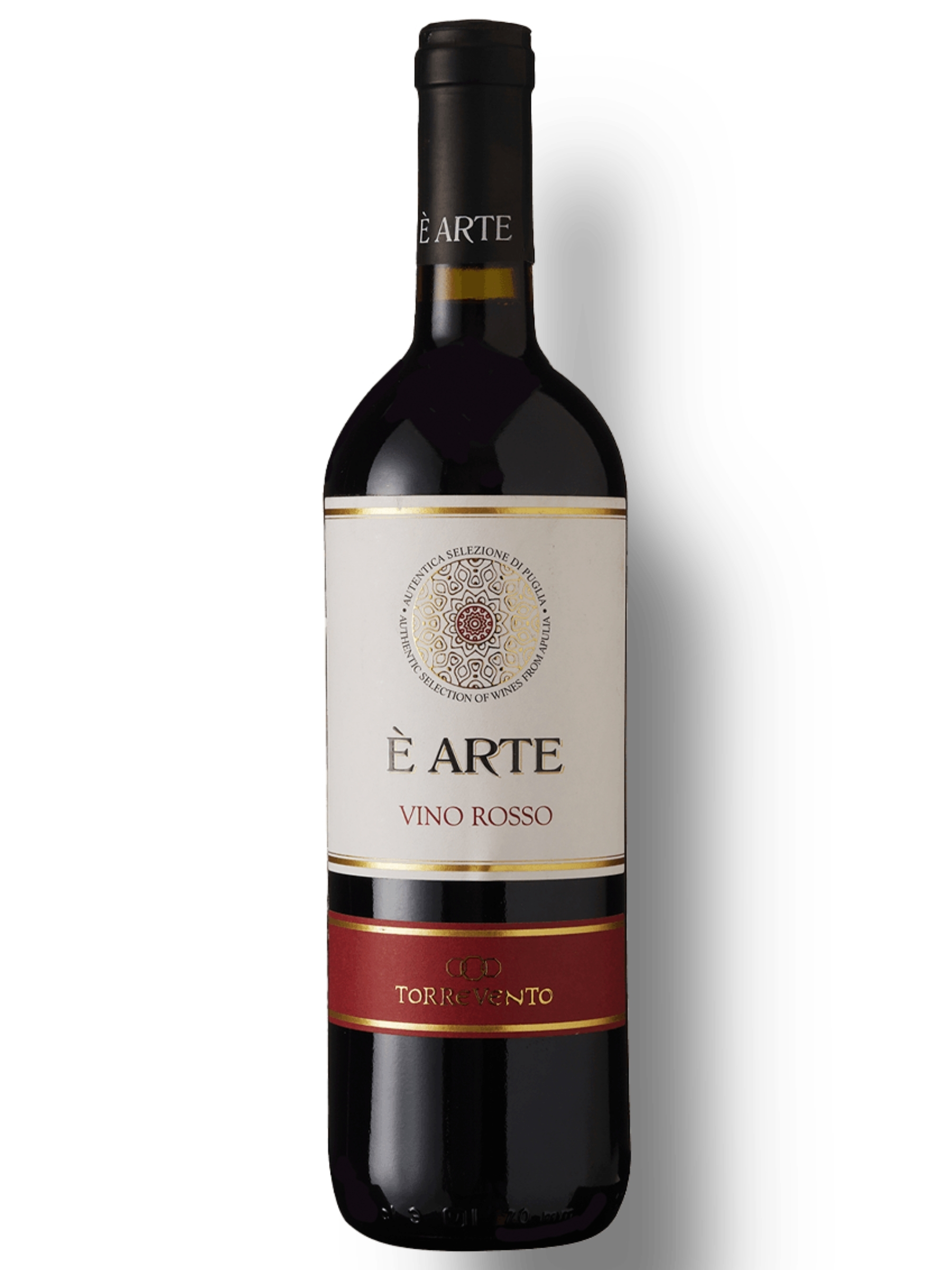 Torrevento È Arte Rosso Garrafa de Vinho Torrevento È Arte Rosso Garrafa