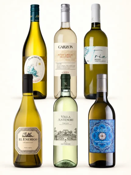 6 garrafas Vinhos brancos de respeito